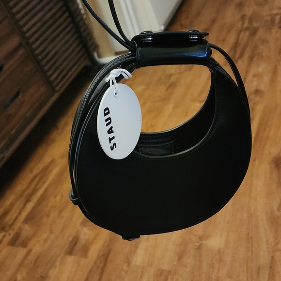 Staud Mini Moon Bag (Black) - Picture 5 of 12